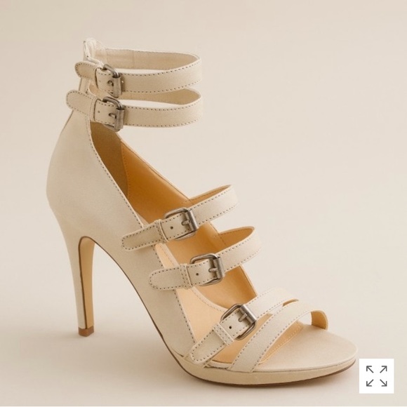 J. Crew • Wyatt Buckle High-heel Sandals - Picture 1 of 6